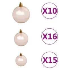 VidaXL Upside-down Artificial Christmas Tree With LEDs&Ball Set 210 Cm -VIDAXL DECOR SHOP image 8 3078058