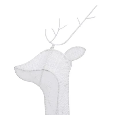 VidaXL Christmas Reindeers 6 Pcs White Cold White Mesh 10 VidaXL Christmas Reindeers 6 Pcs White Cold White Mesh - Image 8