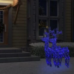 VidaXL Reindeer Christmas Decorations 2 Pcs 60x16x100 Cm Acrylic -VIDAXL DECOR SHOP image 8 3154366