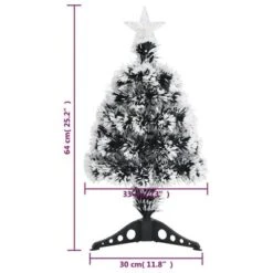 VidaXL Christmas Tree With LEDs Green And White 64 Cm Fibre Optic -VIDAXL DECOR SHOP image 8 328436