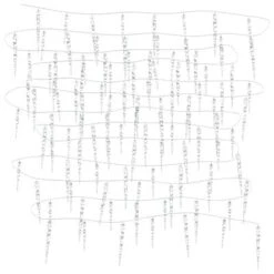 VidaXL Christmas Icicle Lights 40 Pcs Blue Acrylic Remote Control -VIDAXL DECOR SHOP image 8 328614