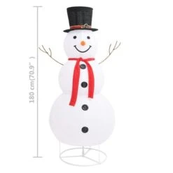 VidaXL Decorative Christmas Snowman Figure LED Luxury Fabric 180cm 17 VidaXL Decorative Christmas Snowman Figure LED Luxury Fabric 180cm -VIDAXL DECOR SHOP image 8 329762