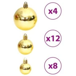VidaXL Christmas Baubles 100 Pcs Gold And Wine Red 3 / 4 / 6 Cm 29 VidaXL Christmas Baubles 100 Pcs Gold And Wine Red 3 / 4 / 6 Cm -VIDAXL DECOR SHOP image 8 356106