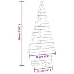 VidaXL Wooden Christmas Tree For Decoration 60 Cm Solid Wood Pine 17 VidaXL Wooden Christmas Tree For Decoration 60 Cm Solid Wood Pine -VIDAXL DECOR SHOP image 8 357993