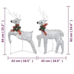 VidaXL Christmas Reindeers 6 Pcs Silver 120 LEDs -VIDAXL DECOR SHOP image 9 3154268