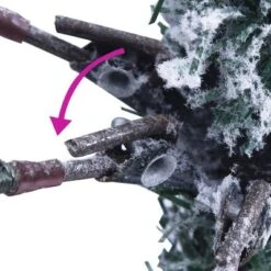 VidaXL Christmas Tree With Flocked Snow&LEDs&Cones 225 Cm PVC&PE -VIDAXL DECOR SHOP image 9 344294