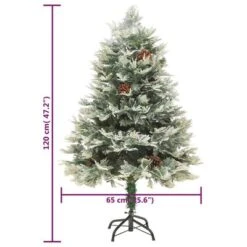 VidaXL Christmas Tree With LEDs&Pine Cones Green 120 Cm PVC&PE 19 VidaXL Christmas Tree With LEDs&Pine Cones Green 120 Cm PVC&PE -VIDAXL DECOR SHOP image 9 344295